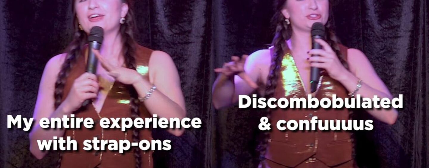 Les blagues de ce comédien queer sur la maladresse du gode-ceinture sont bien trop réelles et nous ne pouvons pas arrêter de rire