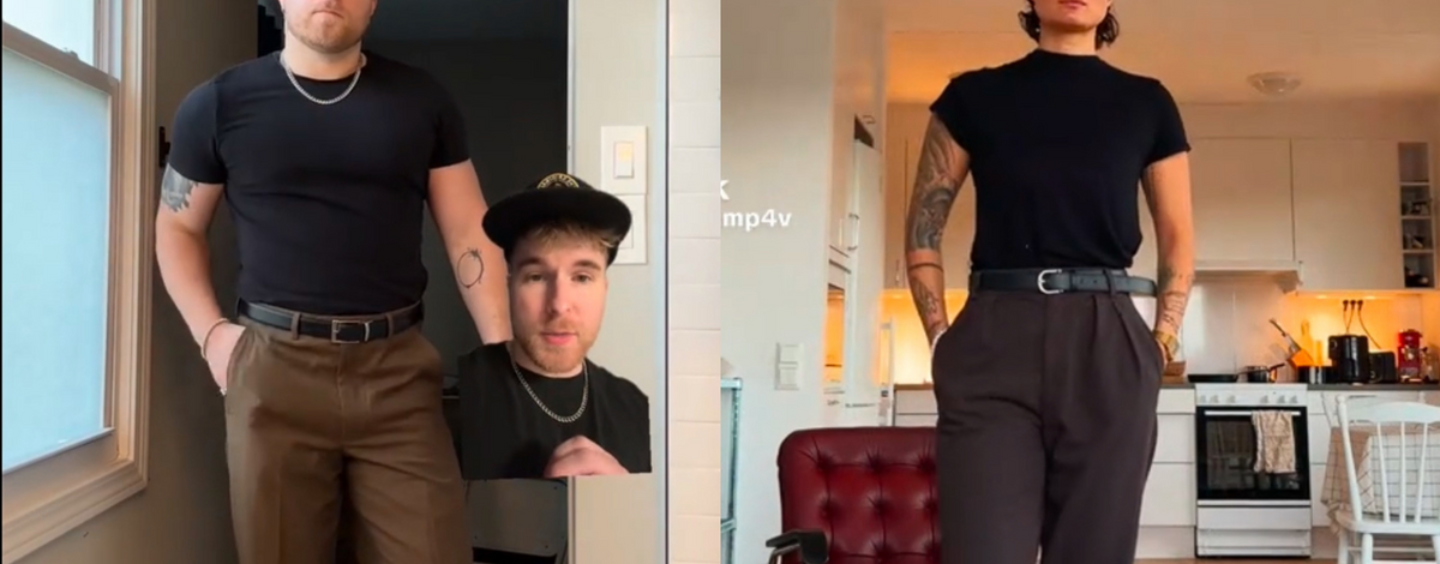 Ce TikToker a commencé à s'inspirer de la mode des lesbiennes butch et il n'a jamais été aussi beau