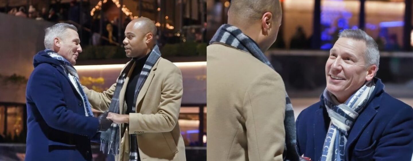 Un homme gay a une proposition parfaite à la patinoire du Rockefeller Center qui fera fondre même les cœurs les plus froids
