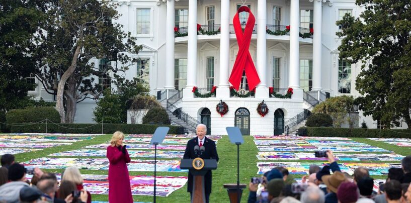 La courtepointe commémorative du SIDA exposée pour la première fois à la Maison Blanche
