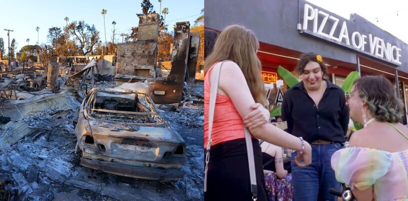 La pizzeria derrière la « Trans Pizza Party » mensuelle brûle dans les incendies de forêt à Los Angeles