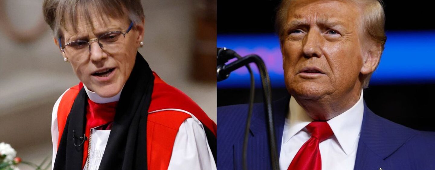 Bishop lit Trump en face lors de son investiture, maintenant Internet ne peut plus s'empêcher de le rôtir