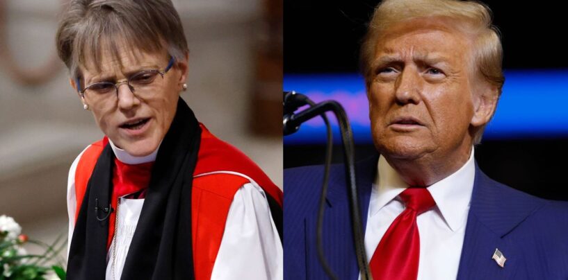 Bishop lit Trump en face lors de son investiture, maintenant Internet ne peut plus s'empêcher de le rôtir