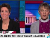 Regardez Mgr Budde dire à Rachel Maddow qu'elle a reçu le sermon de «Meth Wishes» sur Trump «Mercy»