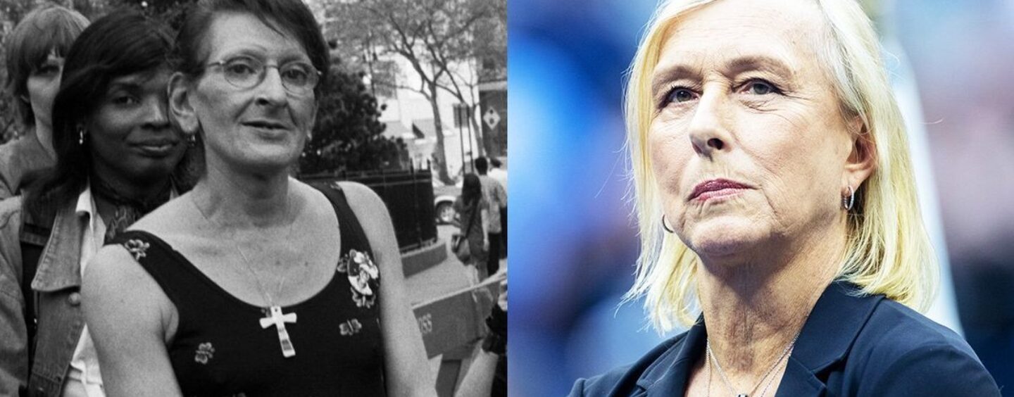 Martina Navratilova dit que les trans n'ont pas été impliqués dans le premier mouvement des droits des homosexuels. Elle a tort
