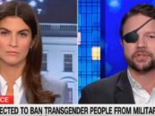 Le républicain du Texas, Dan Crenshaw, se tortille alors que Kaitlan Collins de CNN confronte ses positions changeantes sur les militaires transgenres