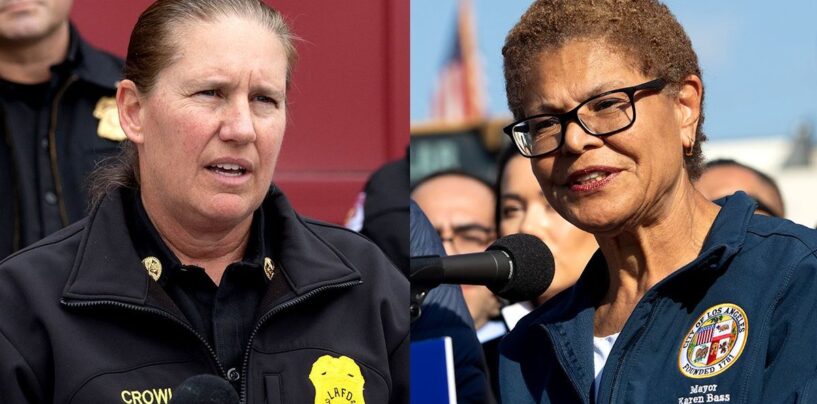 La chef des pompiers de Los Angeles, Kristin Crowley, a tiré alors que le maire Karen Bass cite des défaillances des incendies de forêt