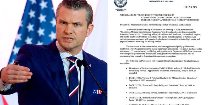 Indignation après que le Pentagone de Pete Hegseth essaie de se déplacer tranquillement pour expulser les troupes transgenres