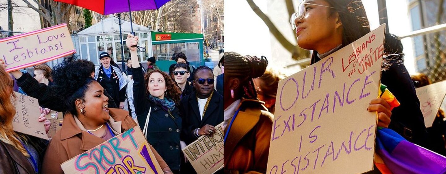 25 Photos de résistance des lesbiennes unissent protester à New York que les nouvelles traditionnelles ne vous montrent pas