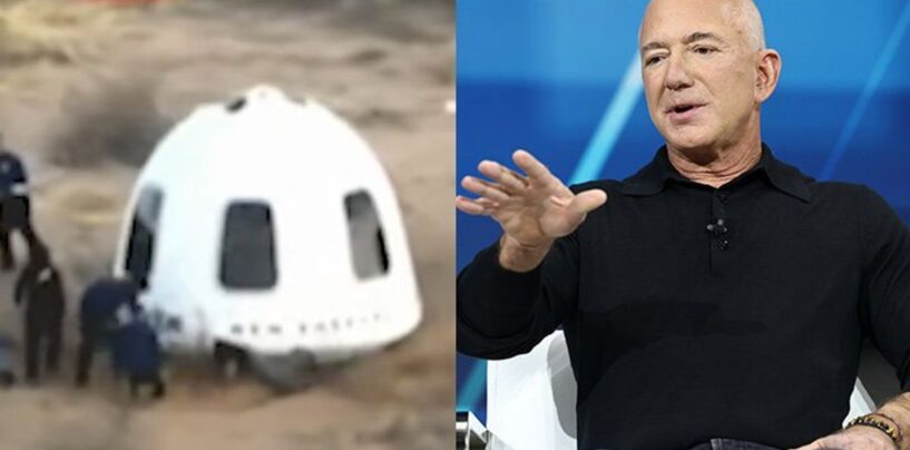 Voir le moment hilarant Jeff Bezos Fasplanted tout en accueillant Gayle King, Katy Perry et plus de retour sur terre