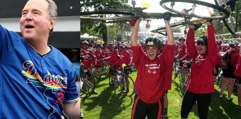 Le démocrate Adam Schiff est le premier sénateur américain à participer à la California AIDS / Lifecycle Bike Ride