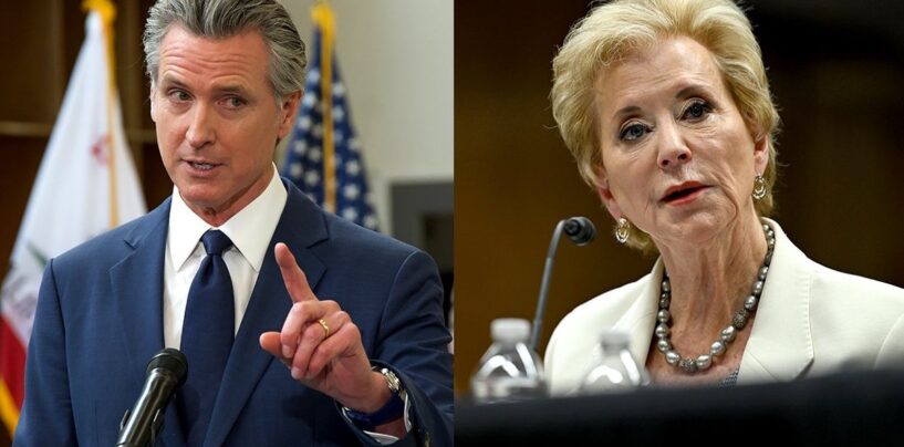 Le bureau de Gavin Newsom dit que les «fausses» menaces de Linda McMahon sur les enfants trans dans le sport «ont divorcé de la réalité»