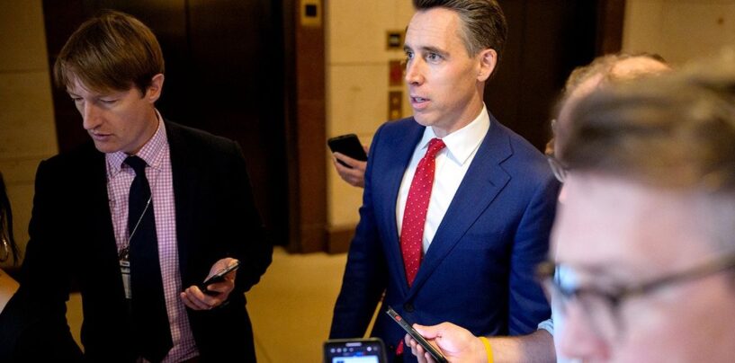 Waffler et Coward Josh Hawley s'enfuient – encore une fois – d'un problème qu'il a aidé à créer