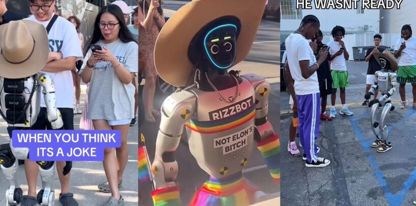 Un robot gay parcourt West Hollywood, déposant des compliments à des étrangers