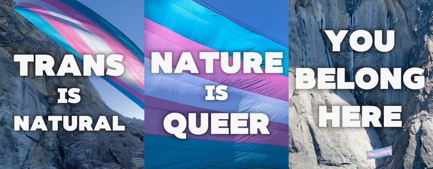 TRANSGENDER PARK RANGER qui a accroché le drapeau trans fierté d'El Capitan a été licencié