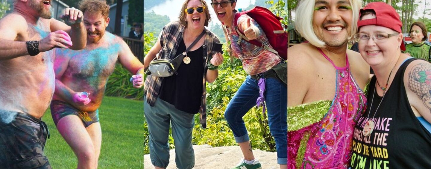 Pure joie queer: 50+ photos de LGBTQ + camp d'été adulte