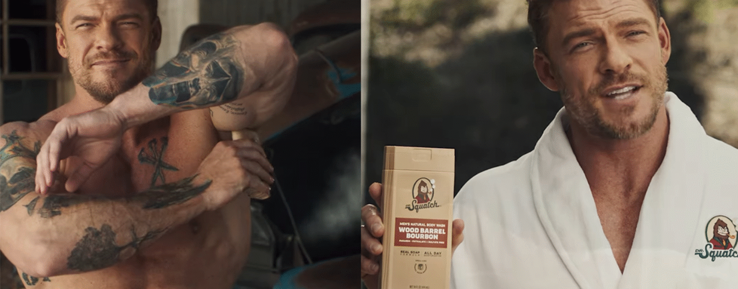 Alan Ritchson Bares (presque) le tout dans une nouvelle annonce torride et savonneuse qui a des gays