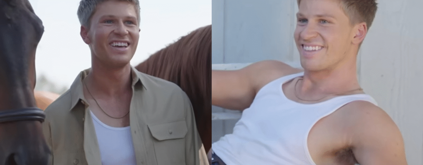 Robert Irwin sert le commerce de cow-boy sexy sur ces photos torrides sur le thème de l'Ouest