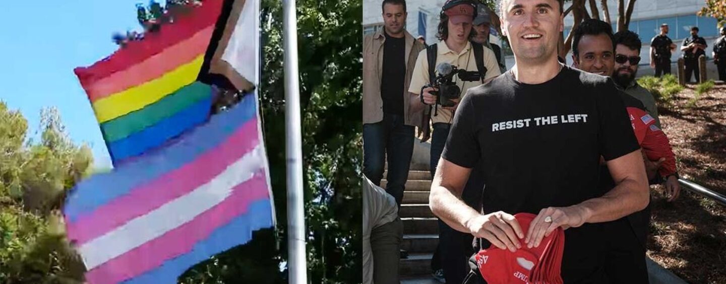 West Hollywood défend la demi-staff Pride et Trans Flags pour Charlie Kirk