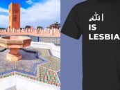 Activiste des condamnations du tribunal marocain à la prison pour T-shirt Reading Allah «Is Lesbian»