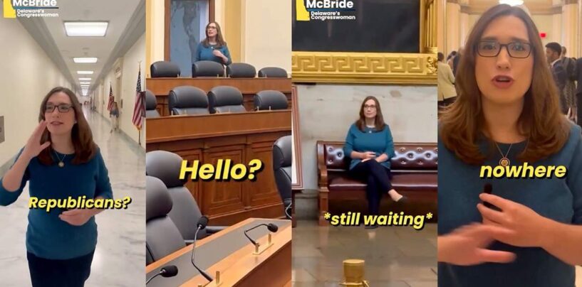 Regardez Sarah McBride Troll absent des républicains des heures avant une autre fermeture du gouvernement de Trump