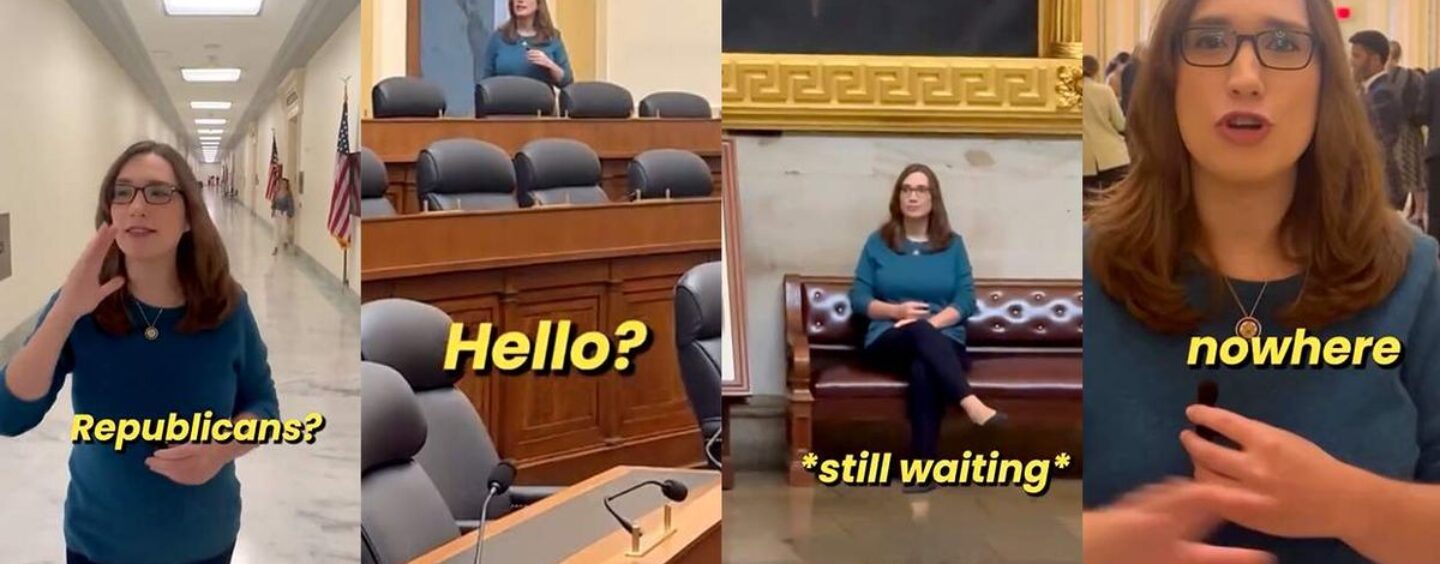 Regardez Sarah McBride Troll absent des républicains des heures avant une autre fermeture du gouvernement de Trump