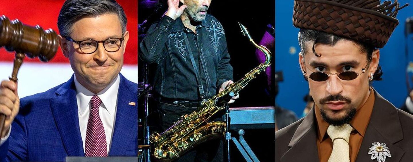 En code Morse, le crieur public Mike Johnson dit que Lee Greenwood devrait remplacer Bad Bunny au Super Bowl