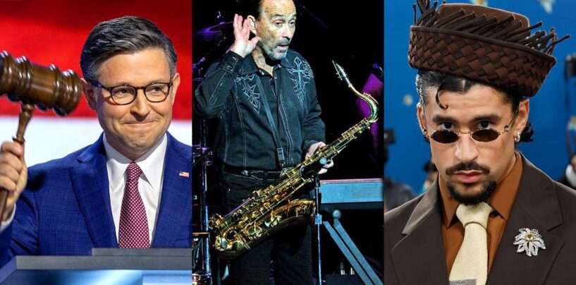 En code Morse, le crieur public Mike Johnson dit que Lee Greenwood devrait remplacer Bad Bunny au Super Bowl