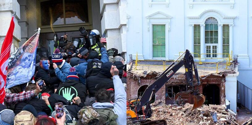 Trump a détruit le Capitole américain et la Maison Blanche, transperçant l’âme de la nation comme l’avait prédit Joe Biden.