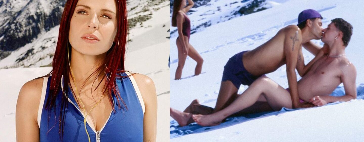 Rose Grey à propos des hommes gays torse nu qui s'embrassent sur la pochette de son album : « C'était chaud ! »