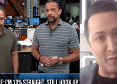 Un psychiatre explique l'échelle de Kinsey à deux hommes et les époustoufle