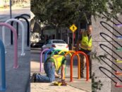 Une ville de Floride installe des supports à vélos Pride après avoir été contrainte de supprimer les passages pour piétons arc-en-ciel