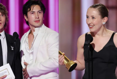 Le moment le plus gay des Golden Globes : Heated Rivalry présente un prix à Erin Doherty