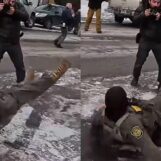 21 réactions hilarantes suite à la chute d'un agent de l'ICE devant une foule enthousiaste