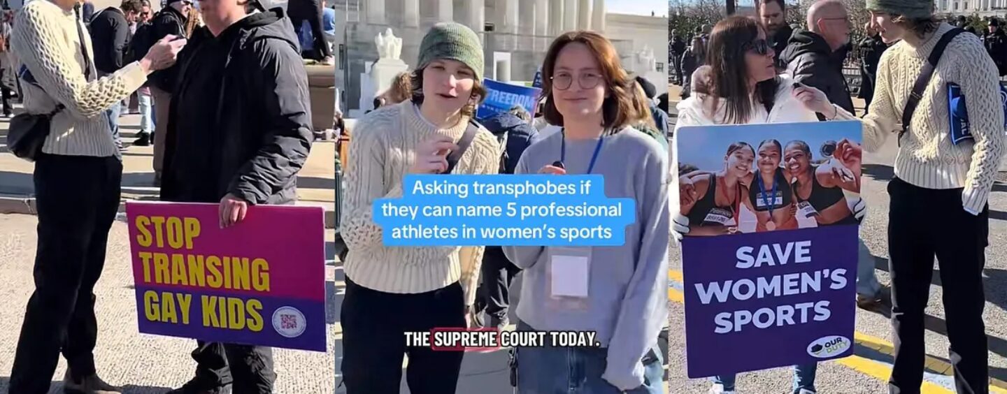 Les transphobes qui veulent « sauver le sport féminin » humiliés par une simple question