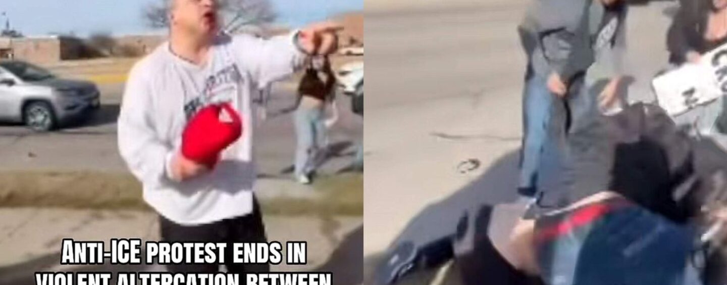 Un autre homme de MAGA attaque des adolescents manifestants de l'ICE et se fait tabasser à la place