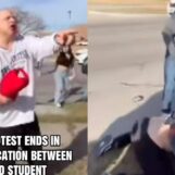 Un autre homme de MAGA attaque des adolescents manifestants de l'ICE et se fait tabasser à la place