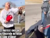 Un autre homme de MAGA attaque des adolescents manifestants de l'ICE et se fait tabasser à la place