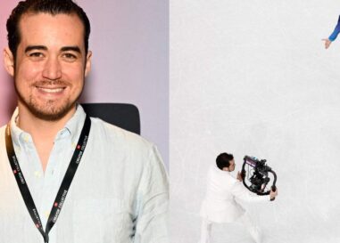 Un caméraman de patinage artistique sexy devient la star accidentelle des Jeux olympiques