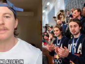 La star de Heated Rivalry critique l’équipe olympique de hockey masculin pour s’être rapprochée de Trump