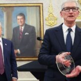 Tim Cook, le copain de Donald Trump, jure qu'il n'est « pas un homme politique »