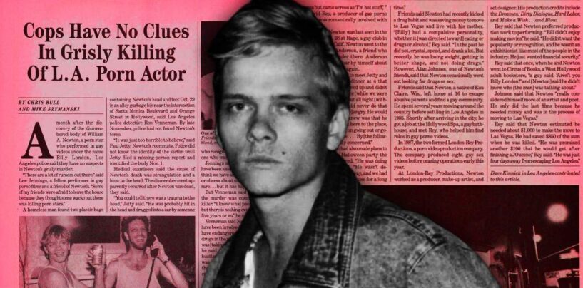 Le meurtre brutal d'une star du porno gay en 1990 a été résolu grâce à un vieil article d'Advocate