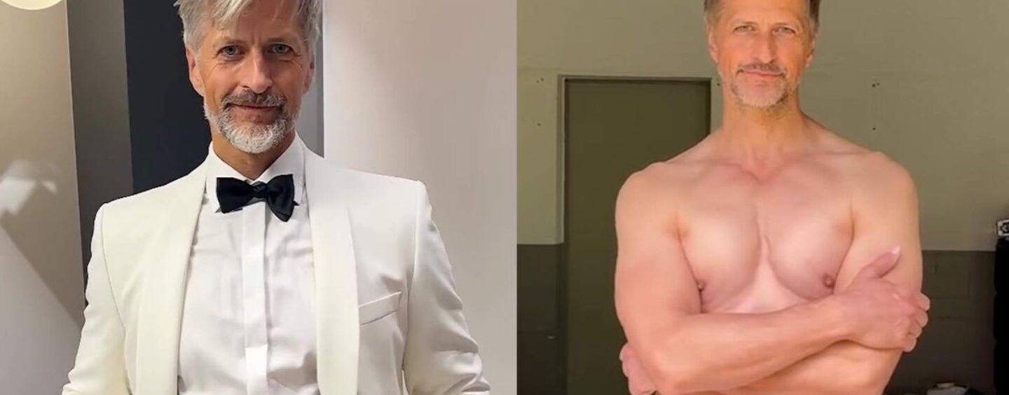 L'animateur de télévision Frank Christians s'étale et porte un Speedo moulant lors d'une nouvelle séance photo sexy