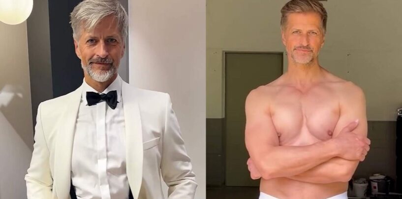 L'animateur de télévision Frank Christians s'étale et porte un Speedo moulant lors d'une nouvelle séance photo sexy