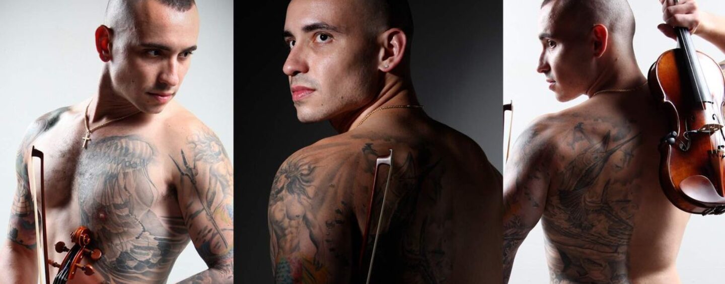 Rencontrez Marcos Aycox, le musicien sexy qui se dévoile en tant que violoniste tatoué
