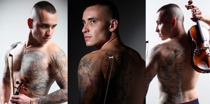 Rencontrez Marcos Aycox, le musicien sexy qui se dévoile en tant que violoniste tatoué