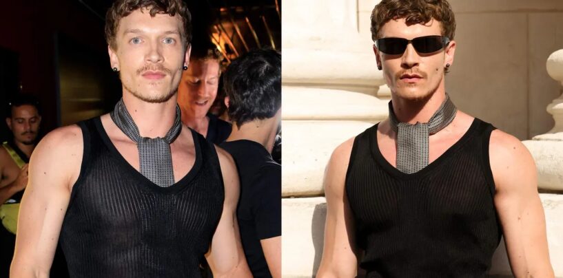 Connor Storrie devient viral pour avoir servi des biceps et du latex à la Fashion Week de Paris