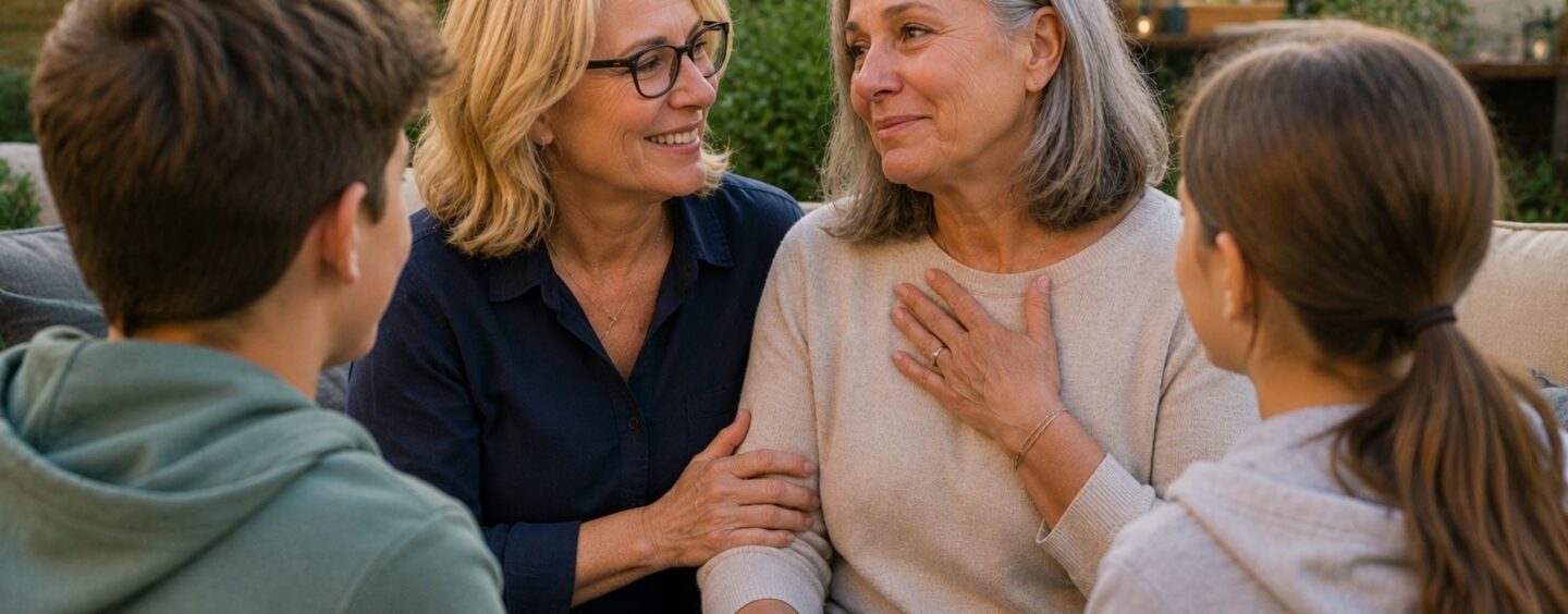 « J’aurais dû le faire bien plus tôt » : à 58 ans, elle révèle à ses petits-enfants qu’elle partage sa vie avec une femme