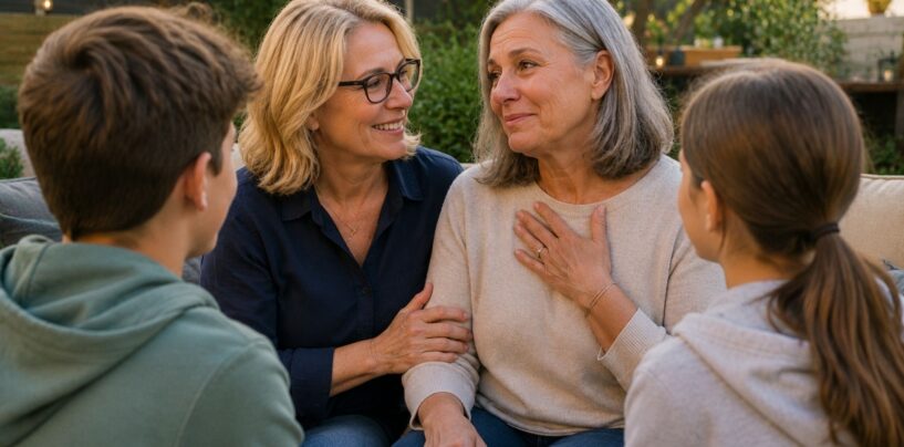 « J’aurais dû le faire bien plus tôt » : à 58 ans, elle révèle à ses petits-enfants qu’elle partage sa vie avec une femme