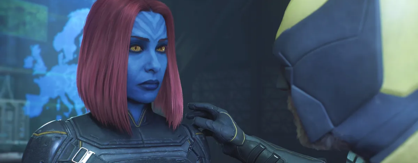 La relation lesbienne de Mystique aurait été interrompue lors de la sortie de Wolverine au Moyen-Orient